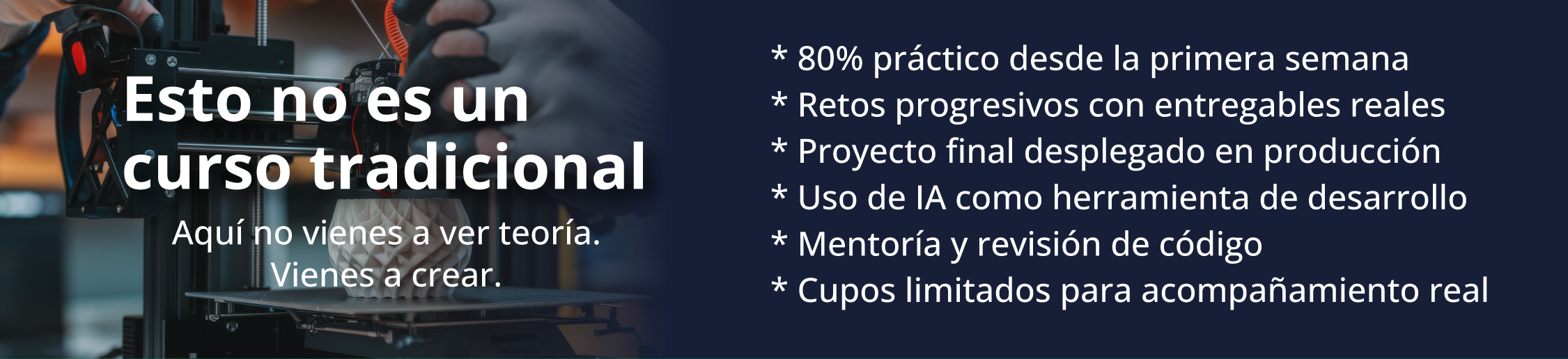 Esto no es un curso tradicional