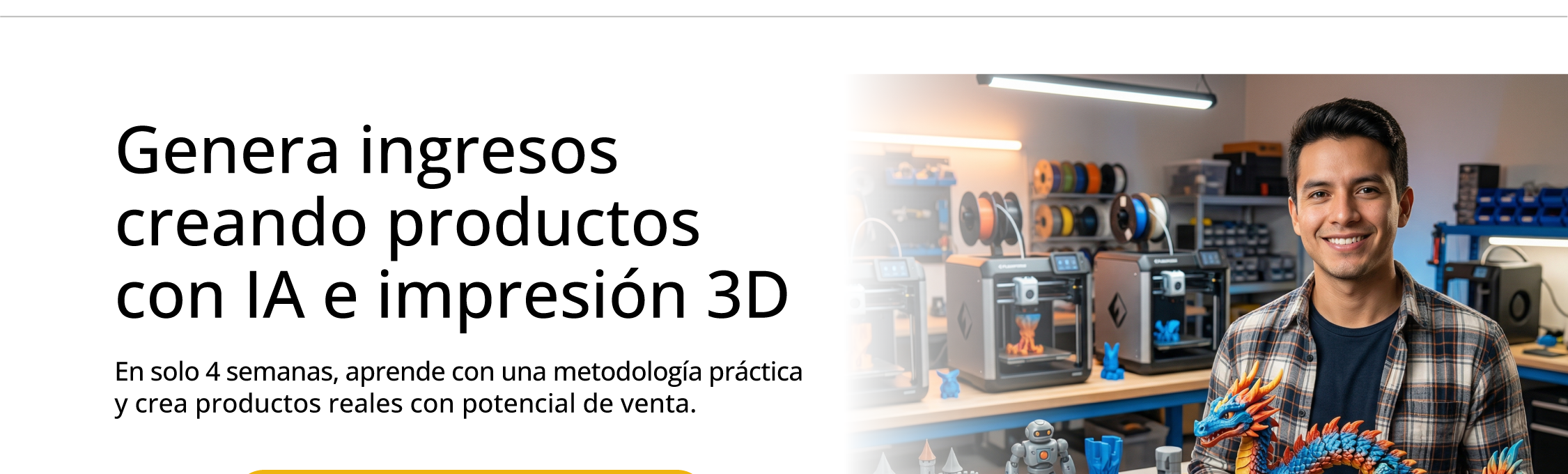 Genera ingresos creando productos con IA e impresión 3D