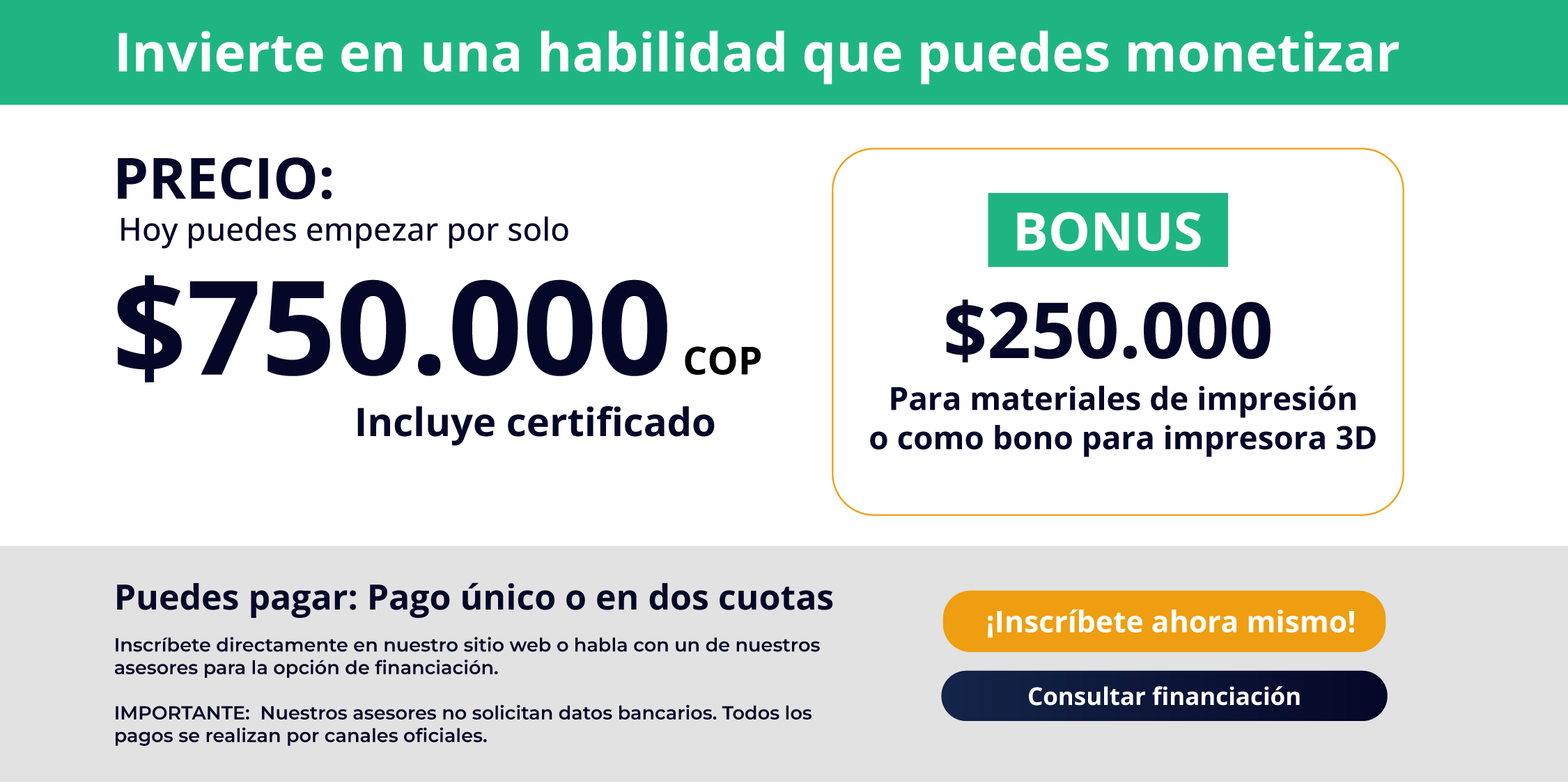 Invierte en una habilidad que puedes monetizar