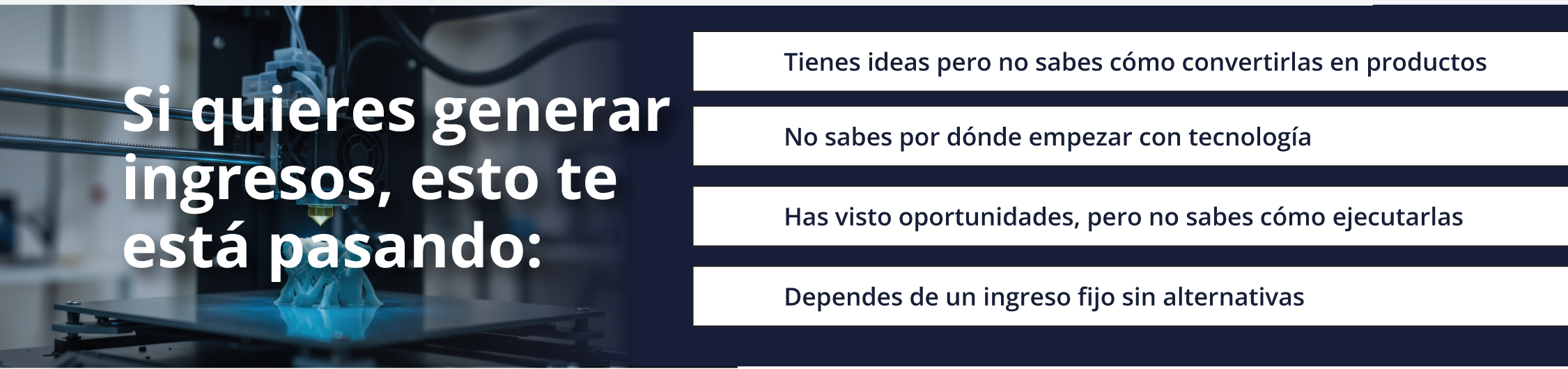 Si quieres generar ingresos, esto te está pasando