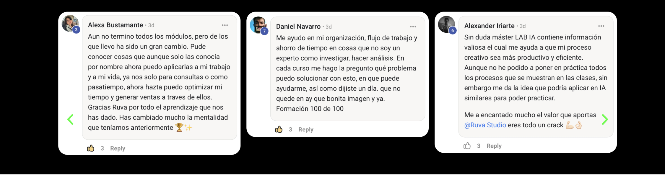 Testimonios de egresados