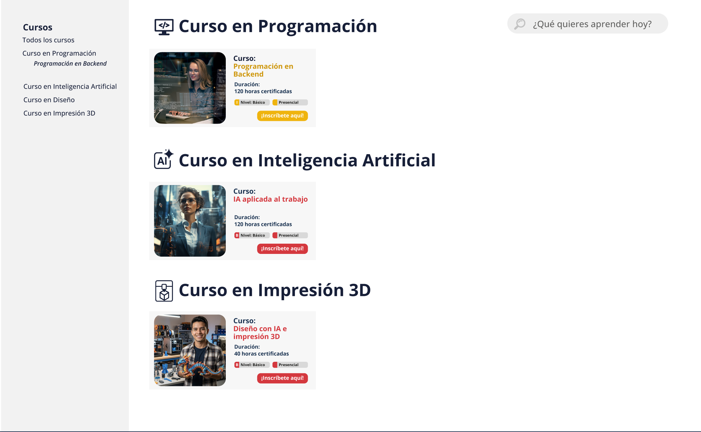 Cursos ANDES Academia