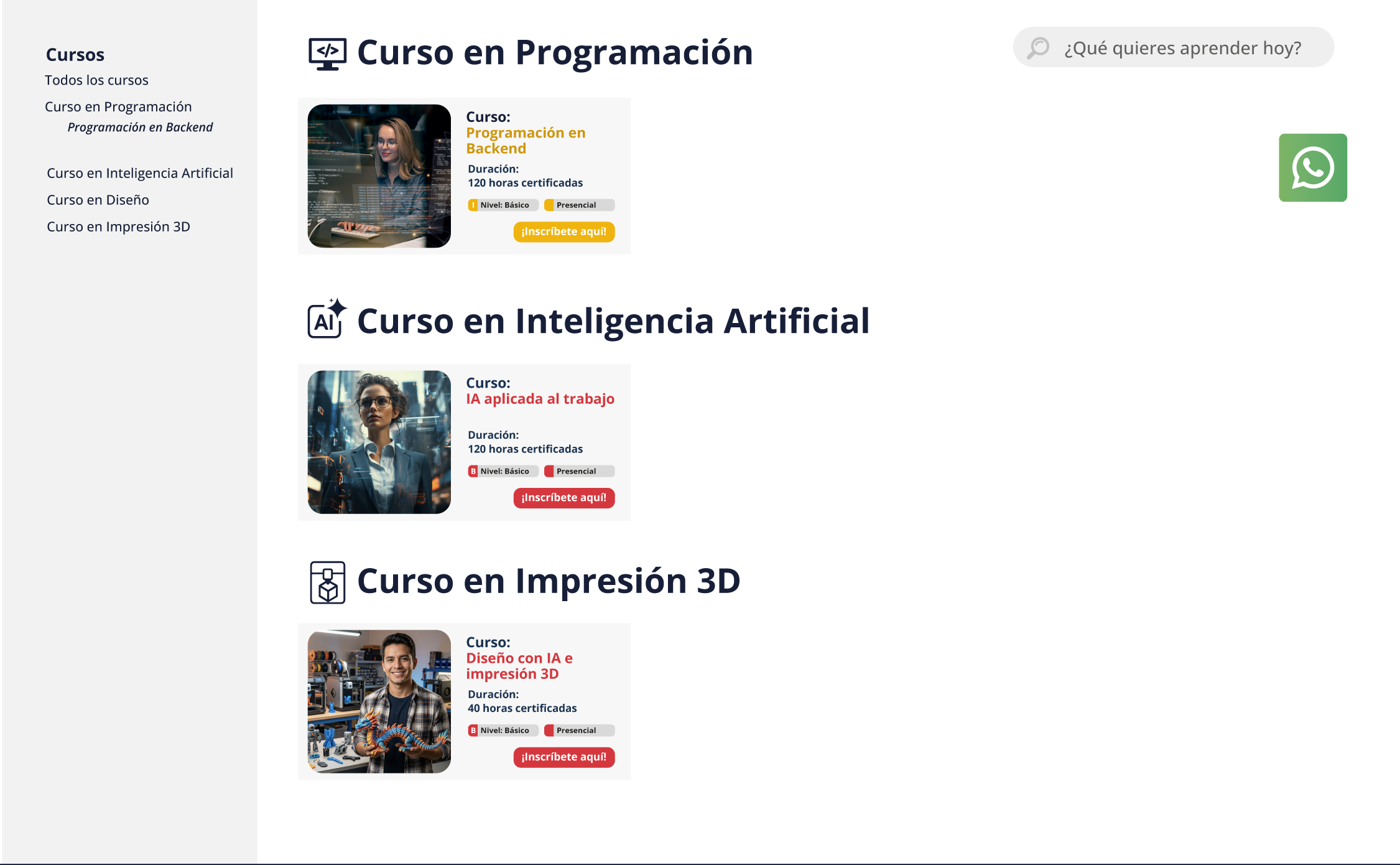 Cursos ANDES Academia