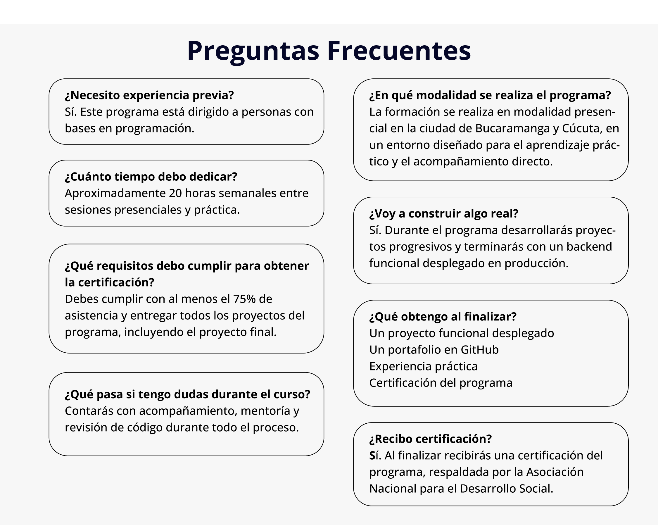 Preguntas Frecuentes