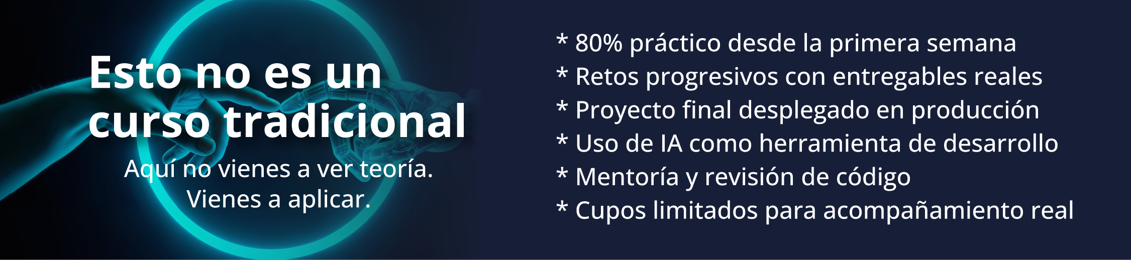 Esto no es un curso tradicional