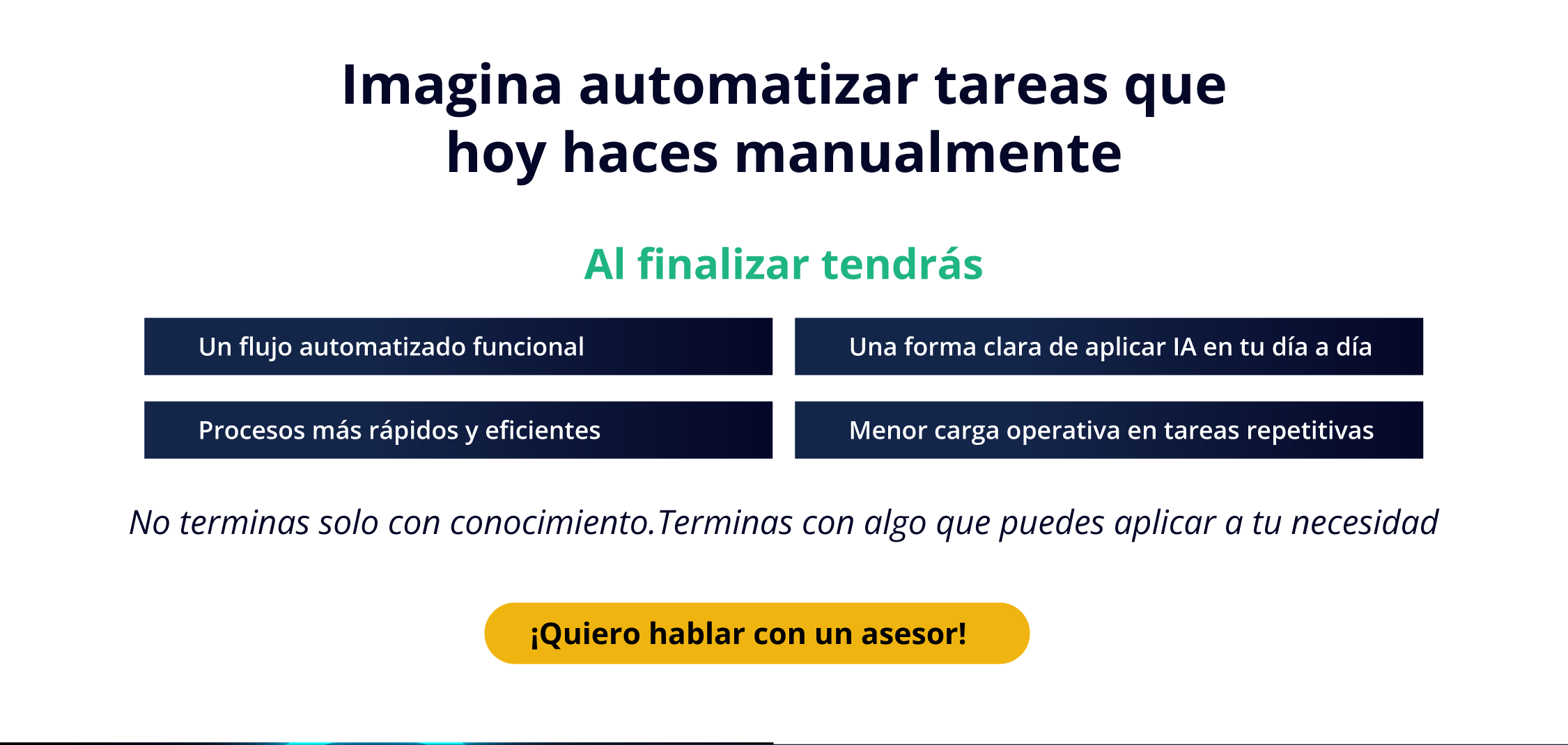 Imagina automatizar tareas que hoy haces manualmente