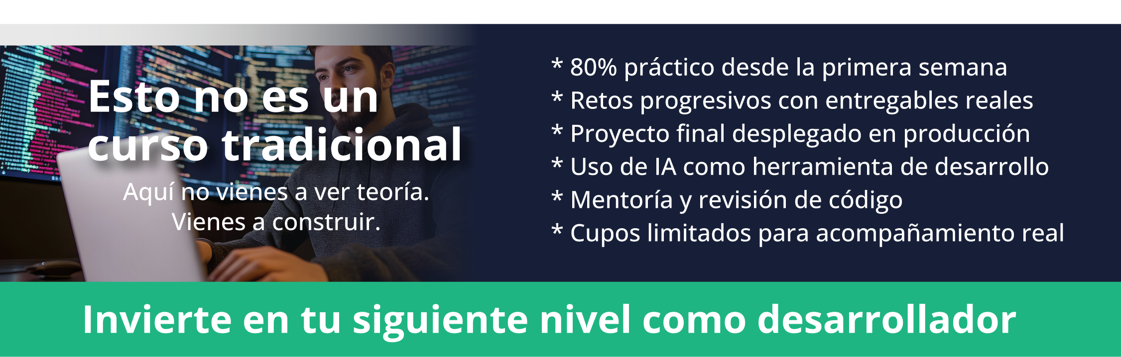 Esto no es un curso tradicional