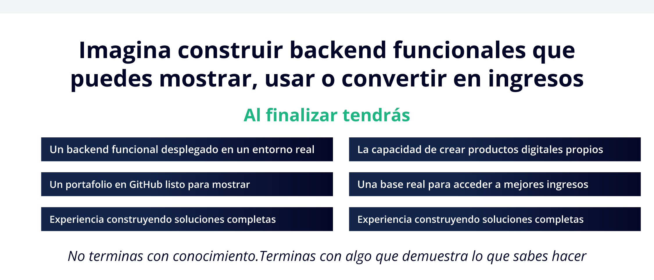 Imagina construir backends funcionales