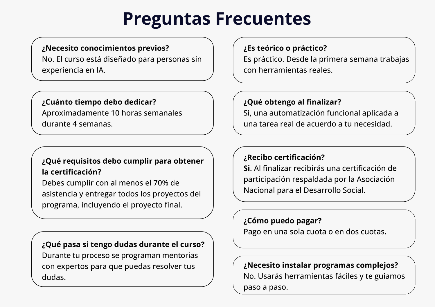 Preguntas Frecuentes